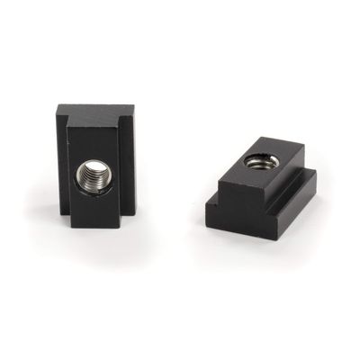 THE CIMPLE CO Heavy-Duty Truck Bed Rail T-Slot Nuts Compatible with Toyota Tacoma and Toyota Tundra - Aluminum Anchors Tapped with 3/8"-16 Thread - Black, 4 Pack