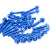 MC Motoparts Race Spec Engine Bolts Kit HEX Head M6 Compatible with GSX-R 1100 1986-1998 91 92 93 94 95 96 (Blue) view 1
