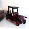 Ebros Gift Hand Made Harwood Classic Vintage Retro Antique Style Looking Automobile Automotive Wine Bottle Caddy Holder Handicraft Figurine (Purple Model T Sedan Car) view 2