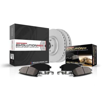 PowerStop Z17 Brake Pad & Fully Coated Rotor Kit Front CRK1878