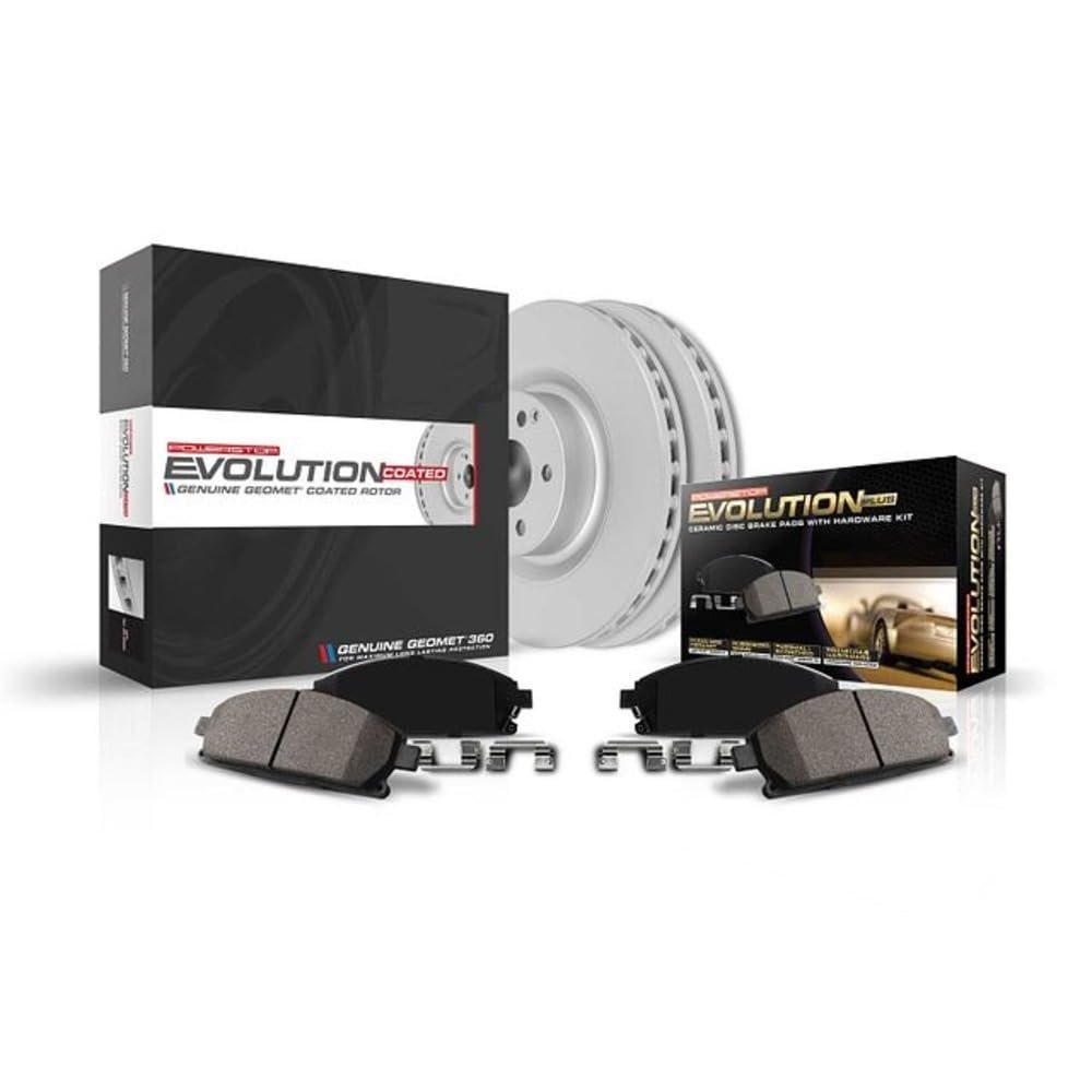 PowerStop Z17 Brake Pad & Fully Coated Rotor Kit Front CRK1878