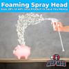 Dirt-Lifting Durable Foaming Spray Heads 5 Pk. Best Heavy Duty Nozzle Replacements for Large 32 Oz Plastic or Glass Bottles. Perfect Foam Nozzles for House and Bathroom Cleaning or Auto Detailing. view 3