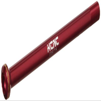 KCNC KQR09 Through Axle, Red, 0.5 x 5.6 inches (12 x 142 mm), 1.0 Pitch Hex Type Through Axle