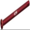 KCNC KQR09 Through Axle, Red, 0.5 x 5.6 inches (12 x 142 mm), 1.0 Pitch Hex Type Through Axle view 1