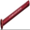 KCNC KQR09 Through Axle, Red, 0.5 x 5.6 inches (12 x 142 mm), 1.0 Pitch Hex Type Through Axle view 2