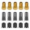 15 PCS Bike Presta Tire Valve Adaptor Tools,Bicycle Tire Valve Converter Copper Valve,Presta Valve Cap, Schrader Valve Cap,Cycling Tire Tools,for Mountain Bikes, Road Bike,Cars,Bike Pump Accessories view 1