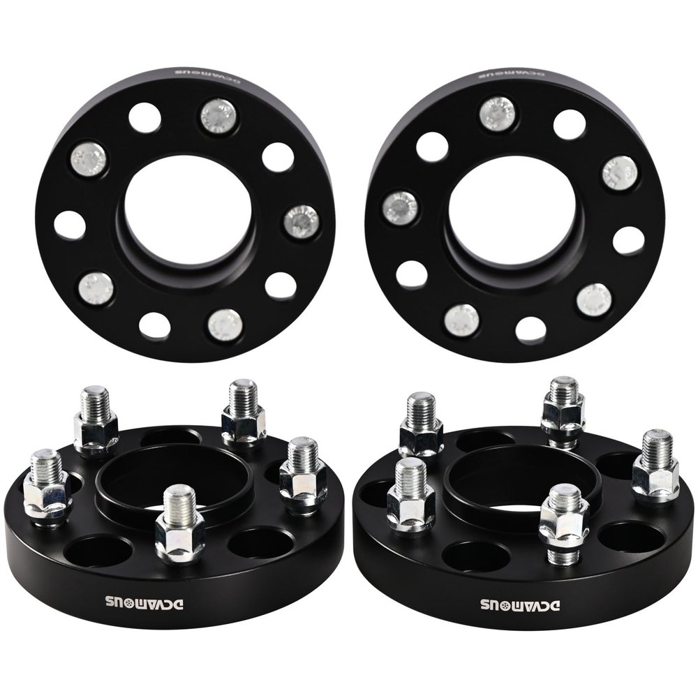 4pc Forged 5x4.75 Hubcentric Wheel Spacers 1.25 Inch Thick with 12x1.5 Stud