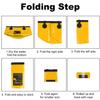AUTODECO Collapsible Bucket 5 Gallon Container Folding Water Bucket Portable Wash Basin for Camping Fishing Travelling Outdoor Gardening Yellow 1Pcs 20L view 4