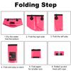AUTODECO Collapsible Bucket 5 Gallon Container Folding Water Bucket Portable Wash Basin for Camping Fishing Travelling Outdoor Gardening Pink 1Pcs 20L view 4