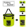 AUTODECO Collapsible Bucket 5 Gallon Container Folding Water Bucket Portable Wash Basin for Camping Fishing Travelling Outdoor Gardening Green 1Pcs 20L view 2