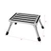 Folding RV Step Stool Aluminum Ladder Anti-Skid Platform Portable Camping Seat view 2