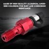 Banjo Bolt,M10x1.0mm Motorcycle Brake Master Caliper Aluminum Banjo Bolt Bleed Screw For Nipple Banjo Bolt + Dust Replacement (Red) view 3