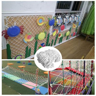 Safety Net, Indoor Woven Rope Net Decoration White Kids Protective Net Heavy Duty Anti-Falling Net Rail Balcony Cargo Trailer Cat Net Banister Playground (Size : 3 * 8m(10ft*26ft))