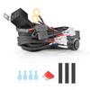 Wiring Harness 2 Leads, AKD Part Light Bar Wire Harness Kit for LED Light Bar Fog Lights w/ 12V 40A Relay Fuse Rocker Switch Wiring Harness for ATV UTV SUV Offroad Trucks Pickup Boat view 1