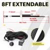 Wiring Harness 2 Leads, AKD Part Light Bar Wire Harness Kit for LED Light Bar Fog Lights w/ 12V 40A Relay Fuse Rocker Switch Wiring Harness for ATV UTV SUV Offroad Trucks Pickup Boat view 2