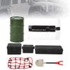 Tbest Oil Drum Storage Box Shovel Luggage net Sticker RC car Decorative Tools(Black) Rc Roof Net Rc Crawler Net view 1
