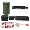 Tbest Oil Drum Storage Box Shovel Luggage net Sticker RC car Decorative Tools(Black) Rc Roof Net Rc Crawler Net view 2
