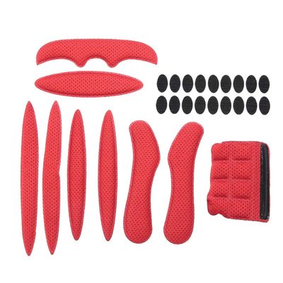 Helmet Foam Pads, Helmet Padding Anti-Collision Helmet Sponge Pads, Helmet Replacement Universal Foam Pads Set for Bike Motorcycle Cycling Helmet(Red)