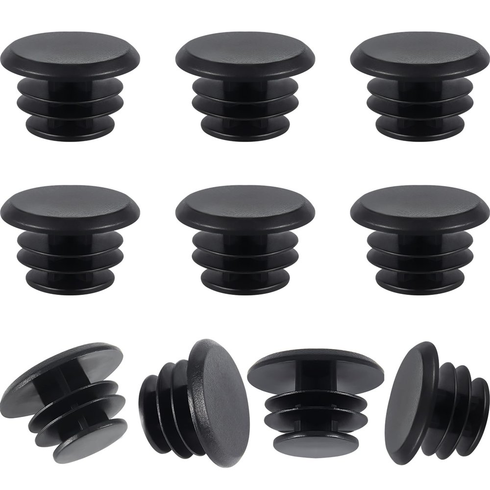 Boao 10 Pieces Handlebar Bar End Plugs Plastic Bike Handlebar Bar End Caps for Road Mountain Bike Most Bicycle