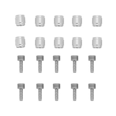 Brake Olive and Connecting Insert Kit, 10 Set Olive and Barb Disc Brake Olive Insert, Hydraulic Disc Brake Hose Olive Connector Insert Replacement Part
