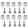 Brake Olive and Connecting Insert Kit, 10 Set Olive and Barb Disc Brake Olive Insert, Hydraulic Disc Brake Hose Olive Connector Insert Replacement Part view 2
