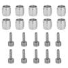 Brake Olive and Connecting Insert Kit, 10 Set Olive and Barb Disc Brake Olive Insert, Hydraulic Disc Brake Hose Olive Connector Insert Replacement Part view 4