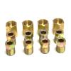 A-Team Performance Brake Line Fittings Assortment Kit - Brass Fittings & Auto Flaring Nuts - 3/8"-24 Threads & Female Brake Line Union - Coupler, Joiner & Coupling Hardware Kit - Pack of 12 Copper view 2