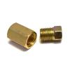 A-Team Performance Brake Line Fittings Assortment Kit - Brass Fittings & Auto Flaring Nuts - 3/8"-24 Threads & Female Brake Line Union - Coupler, Joiner & Coupling Hardware Kit - Pack of 12 Copper view 4