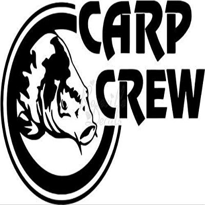 Roseville Decals Carp Crew Fishing Fish Vinyl Decal Sticker for Home Office Decor Vehicle Window Sign Size- [12 inch] / [30 cm] Wide Color- Matte Black
