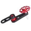 Chain Tensioner, Aluminum Alloy Lightweight Black & Red Chain Adjuster Tensioner, Chain Adjuster, for view 1