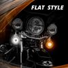 XKGLOW XK1157B-WA-C Motorcycle Front LED Turn Signal Kit - Bullet Style Clear Lenses view 3
