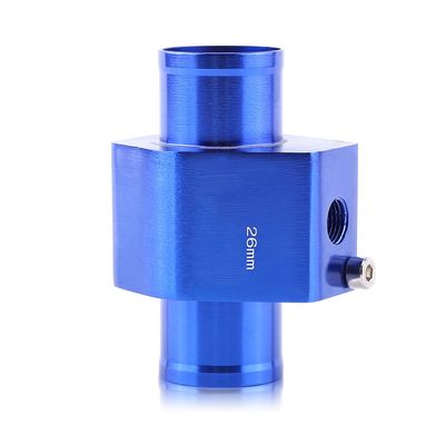 Car Water Temp Joint Pipe Adapter, Universal Aluminum Hose Temperature Sensor Adapter for Most Cars 26mm 28mm 30mm 32mm 34mm 38mm 40mm Optional(26MM)