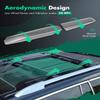 SCITOO fit for 2009-2013,for 3.3L 2008-2010,for 3.5L 2008-2013 4X Roof Rack Bar Rail End Cover Shell Replacement view 3