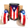 Puerto Rico Boxing Gloves flags for cars accessories sticker decals Puerto Rican PR homes auto small mini Banner hanging window car flags accessory for men women PR Combo view 2