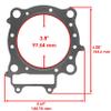Caltric Cylinder Head Gasket Compatible with Honda TRX450ER Electric Start 2006 2007 2008 2009 2010 2011 2012 2013 2014 view 2
