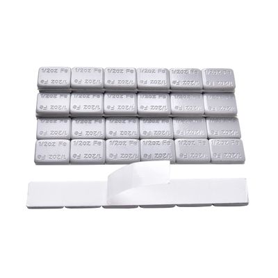 A A IN AA024 1/2oz Adhesive Stick On Wheel Weights, Tire Weights For Wheel Balancing 48Strips/Box, Gray, 288pcs Tape Made in US, Grey, (0.5oz)