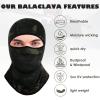 Achiou Ski Mask Balaclava Shiesty, Motorcycle Summer Ice Silk Cooling Thin Breathable UV Protection for Men Women Black Camouflage view 4