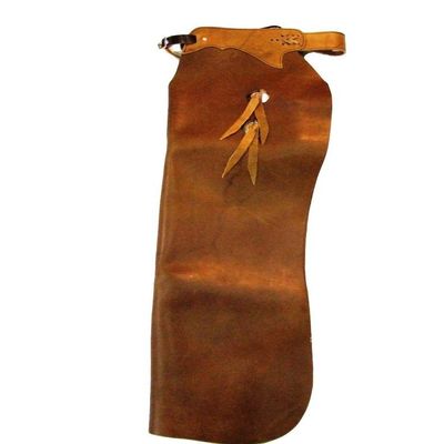 B Bar B Western Chaps Batwing Buckle Full XS Brown 05-05-0145