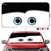 GVEN Windshield Sun Shades Car Sun Shade Protector Blocks UV Rays for Full-Size Sedan & SUV, Mid-Size SUV, Sports Cars, Wagon and Mid-Size Pickup Truck Car Accessories (Black, L) view 1