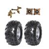 WPHMOTO 18x9.5-8 Front Tubeless Wheel Tire with Rim and Disc Brake Wheel Rim Hub & Steering Knuckle for 150cc 160cc 200cc ATV Quad Pit Dirt Bike Buggy view 1