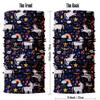 Obacle Seamless Bandana for Rave Face Mask Dust Wind Sun Protection Neck Gaiter Tube Mask Headband Bandana for Women Festival Party Motorcycle Riding Fishing Outdoor (Rainbow Horse Star) view 3
