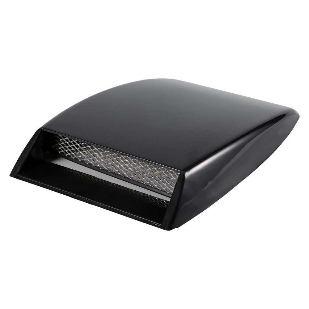 Car Stickers Air Flow Intake Scoop Universal Car Decorative Air Flow Intake Scoop Bonnet Vent Sticker Cover Hood (Black), Automotive interior,console parts