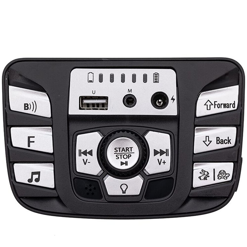 JIARUIXIN 12V Children's Electric car Multifunctional PCB Black and White Center Panel, Printed Circuit Board Control Entertainment Operating System Power Wheel Accessories Replacement Parts