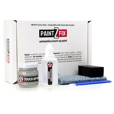 WA3927 Cortez Silver Touch Up Paint Kit for Chevrolet 2.53 fl oz