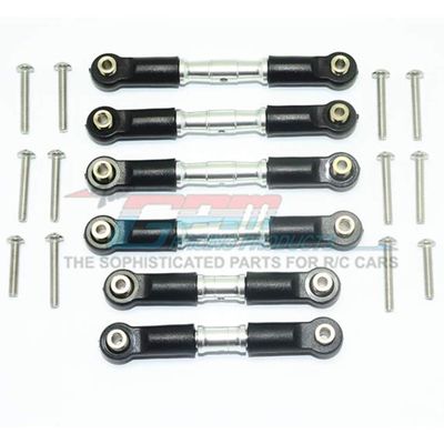 GPM Racing Stainless Steel Adjustable Tie Rods Silver : 4x4 Granite/Big Rock