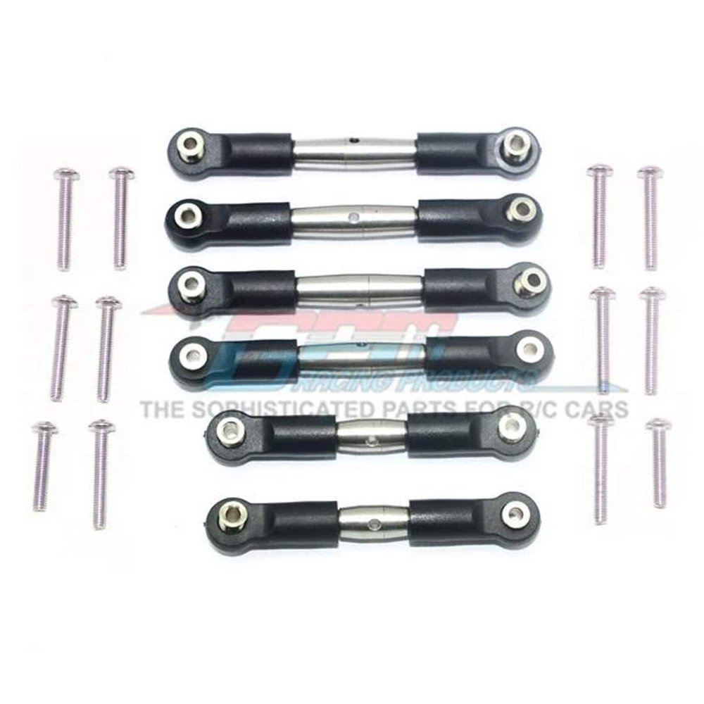 GPM Racing Stainless Steel Adjustable Tie Rods Original Color : 4x4 Granite/Big Rock