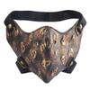 COOLLA Punk Leather Mask Motorcycle Biker Half Face Mask Anti-Dust Sport Mask view 1