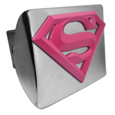 Elektroplate Officially Licensed Supergirl All Metal Chrome Hitch Cover for Trucks and SUVs | Fits Standard 2" Trailer Hitch Receivers | Premium Weatherproof