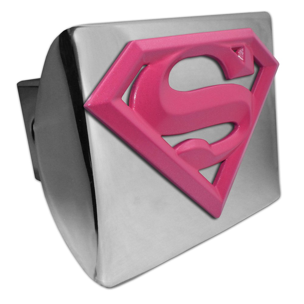 Elektroplate Officially Licensed Supergirl All Metal Chrome Hitch Cover for Trucks and SUVs | Fits Standard 2" Trailer Hitch Receivers | Premium Weatherproof