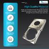 MARINE CITY Adjustable Folding Drink Cup Holder, 304 Grade Stainless Steel, Corrosion-Resistant, 3.39" W x 3.26" L x 0.59" H, Space-Saving Design, Ideal for Boats, RVs, and Cars (Pack of 1) view 3